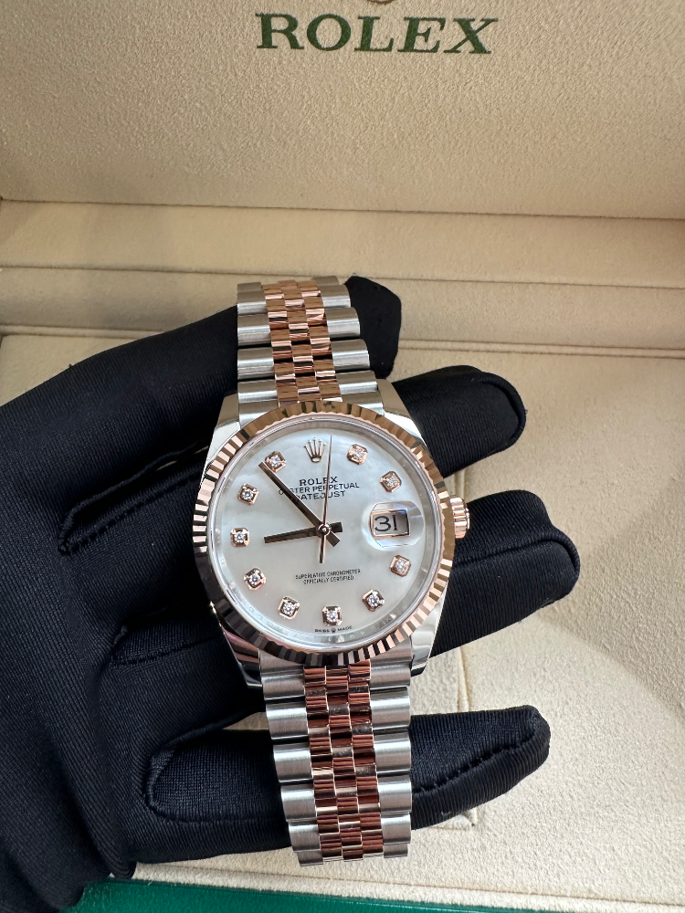Часы Rolex DateJust 36mm Steel and Everose gold 126231-0021