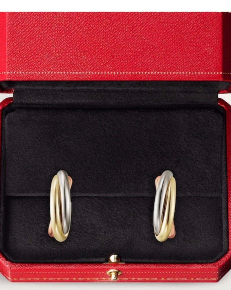 Серьги Cartier TRINITY EARRINGS B8301540