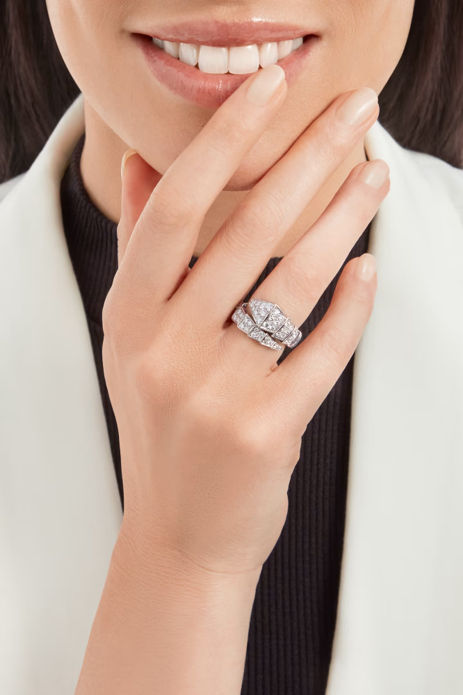 Кольцо BVLGARI Serpenti Viper Ring 345223