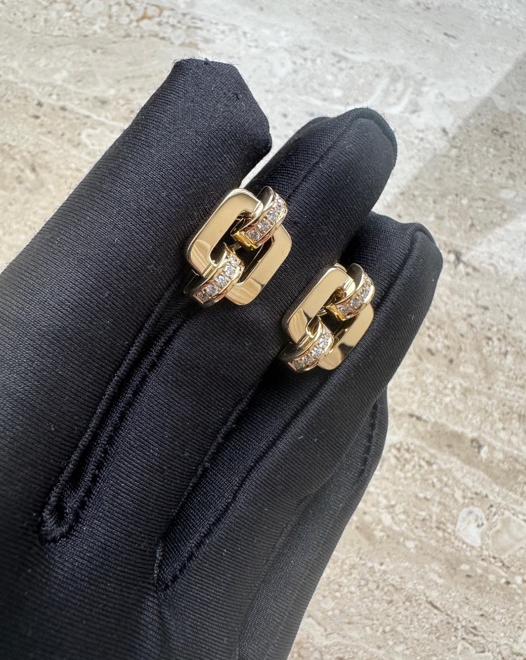 Серьги Chopard Les Chaines Yellow Gold