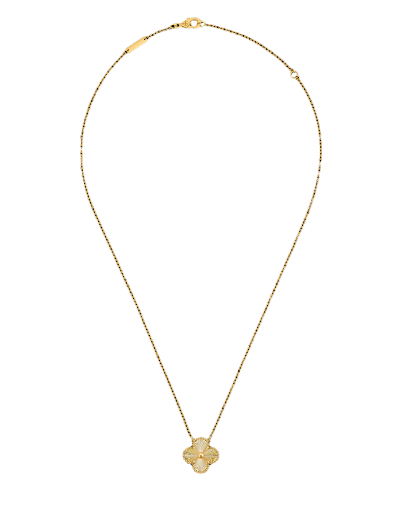Колье Van Cleef & Arpels Vintage Alhambra pendant yellow gold VCARP4KL00