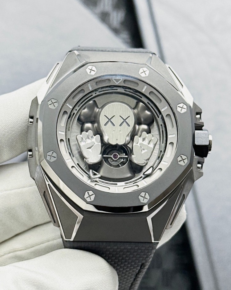 Часы AUDEMARS PIGUET KAWS TOURBILLON COMPANION OPENWORKED DIAL LIMITED EDITION 26656TI.GG.D019VE.01