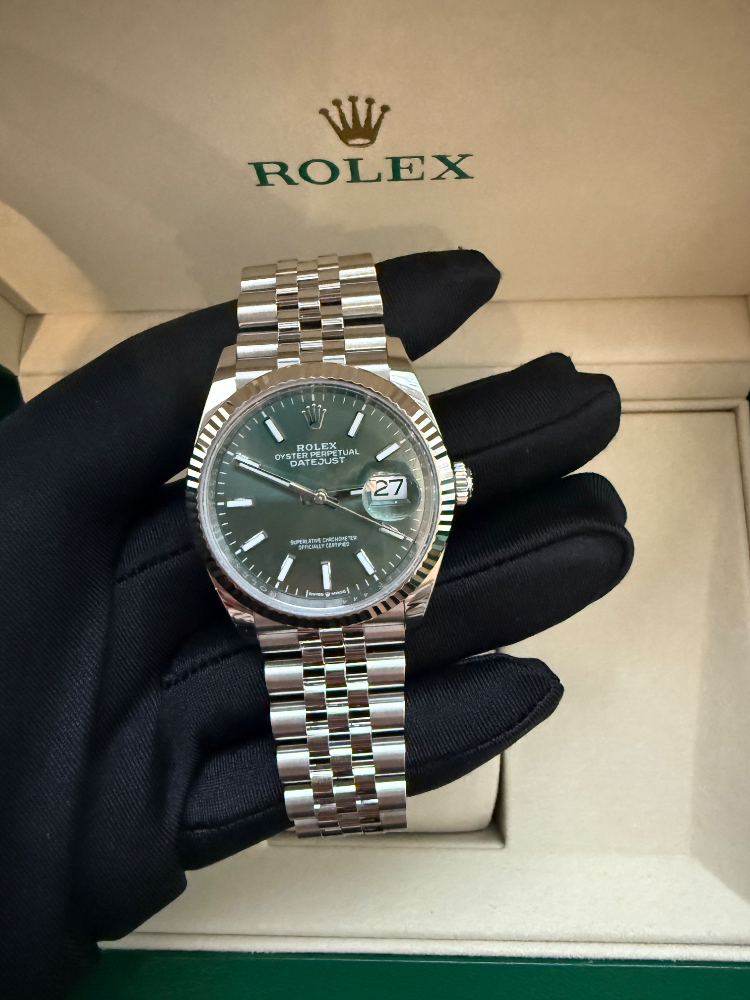 Часы Rolex Datejust 36mm Steel and White Gold 126234-0051
