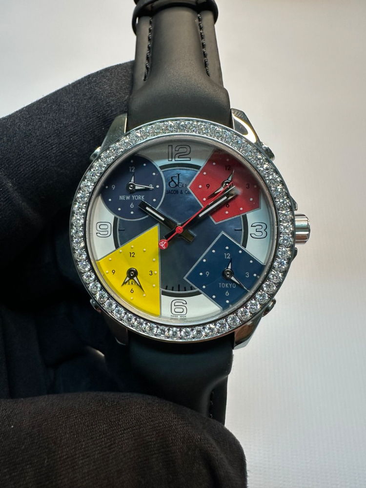 Часы JACOB &Co Five Time Zone 47mm JC-7DA15529