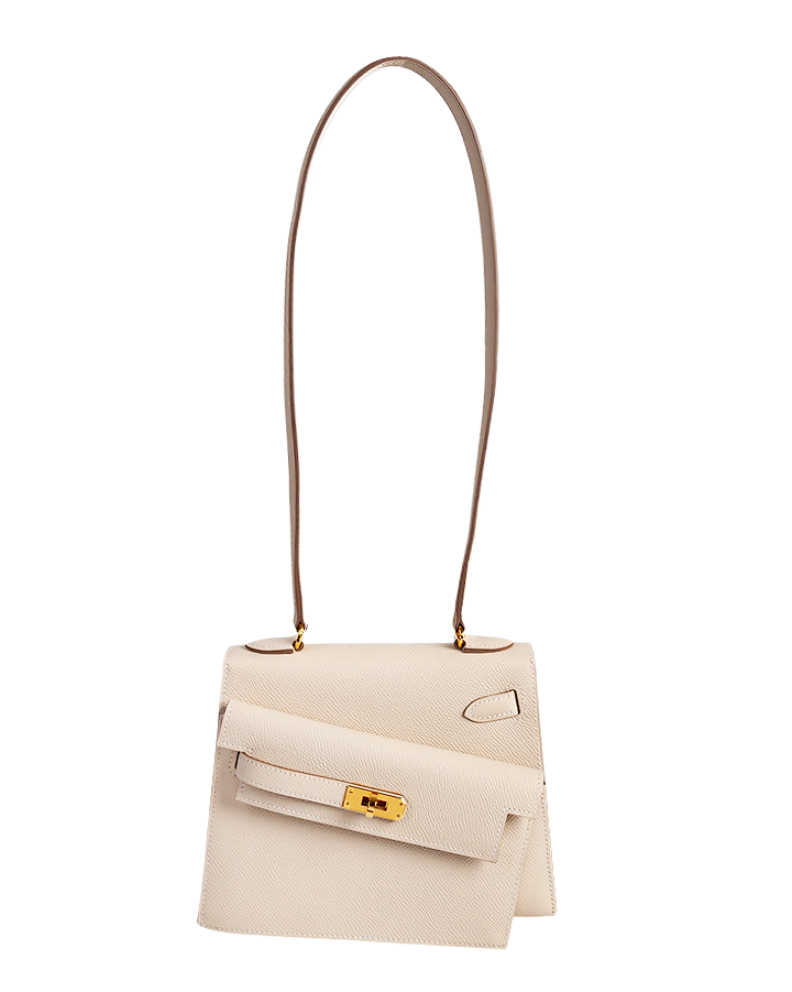 Сумка Hermes Hermès Limited Edition Nata Epsom Kelly en Desordre 20 Sellier Gold Hardware