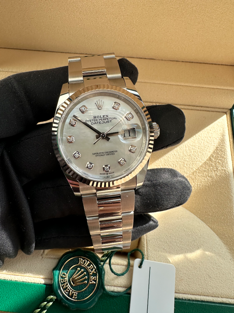 Часы Rolex Datejust 36mm Steel and White Gold 126234-0020