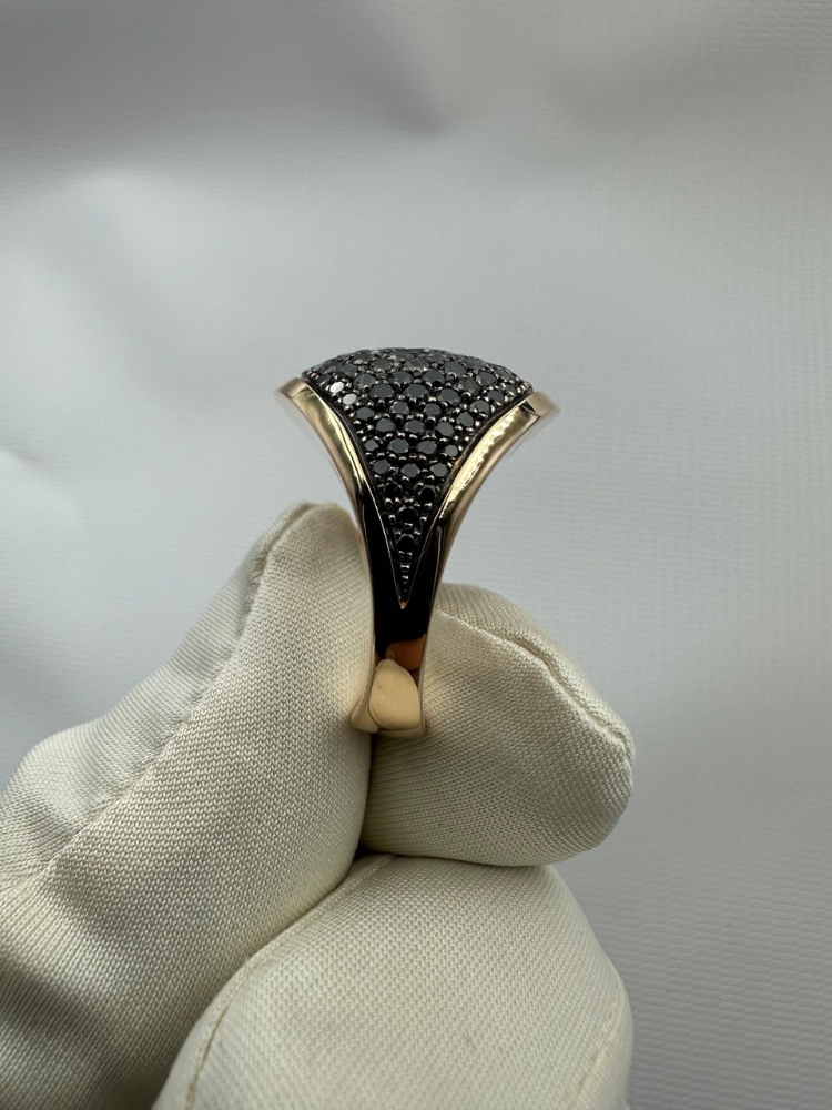 Кольцо Chimento Luna Black Diamond Dome Ring