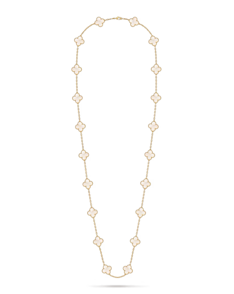 Колье Van Cleef & Arpels Длинное Vintage Alhambra 20 мотивов VCARA42100