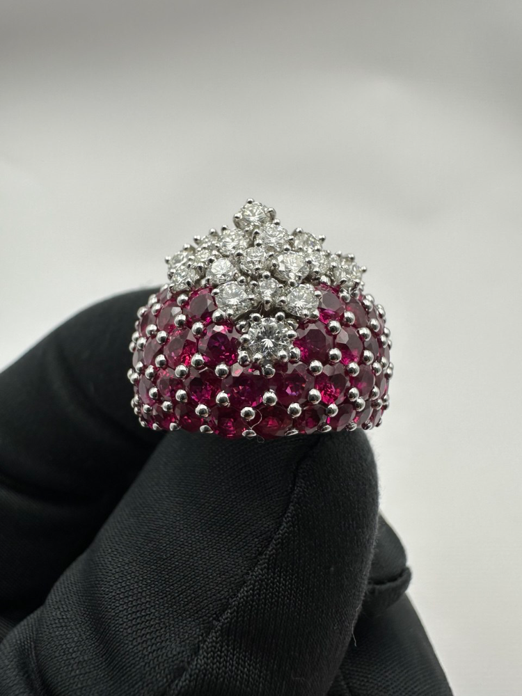 Серьги Damiani Sophia Loren Комплект с бриллиантами и рубинами