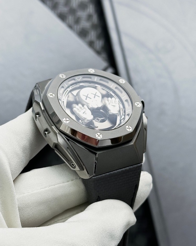Часы AUDEMARS PIGUET KAWS TOURBILLON COMPANION OPENWORKED DIAL LIMITED EDITION 26656TI.GG.D019VE.01