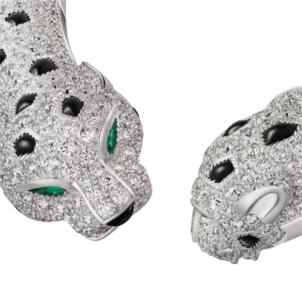 Колье Cartier PANTHÈRE DE TORQUE NECKLACE ARTICULATED PAVED N7424435