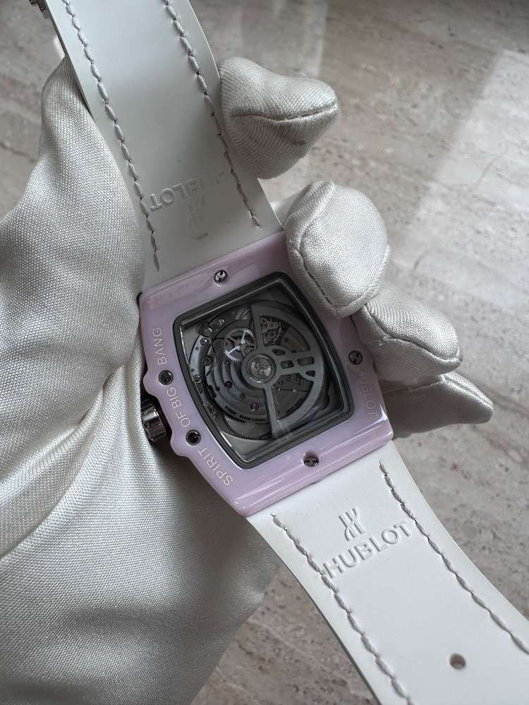Часы Hublot SPIRIT OF BIG BANG PINK CERAMIC TITANIUM DIAMONDS 665.RN.891P.LR.1204