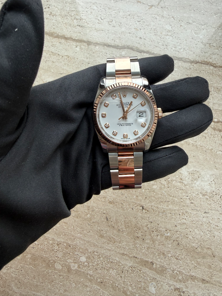 Часы Rolex DATEJUST 36 MM STEEL AND EVEROSE GOLD 116231