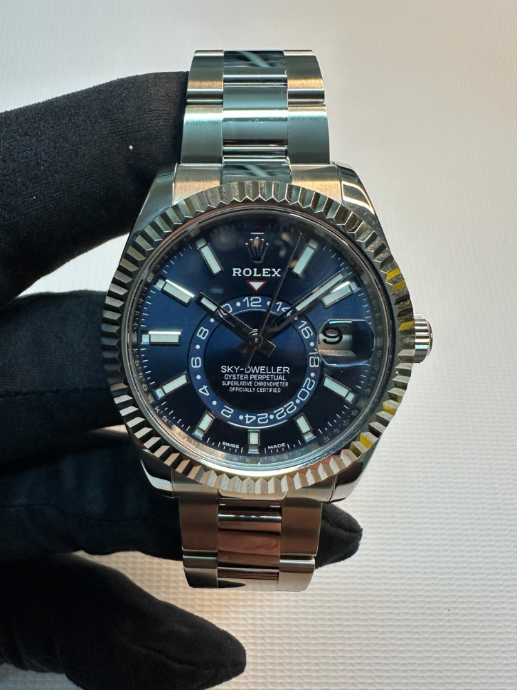 Часы Rolex SKY-DWELLER 42MM STEEL AND WHITE GOLD