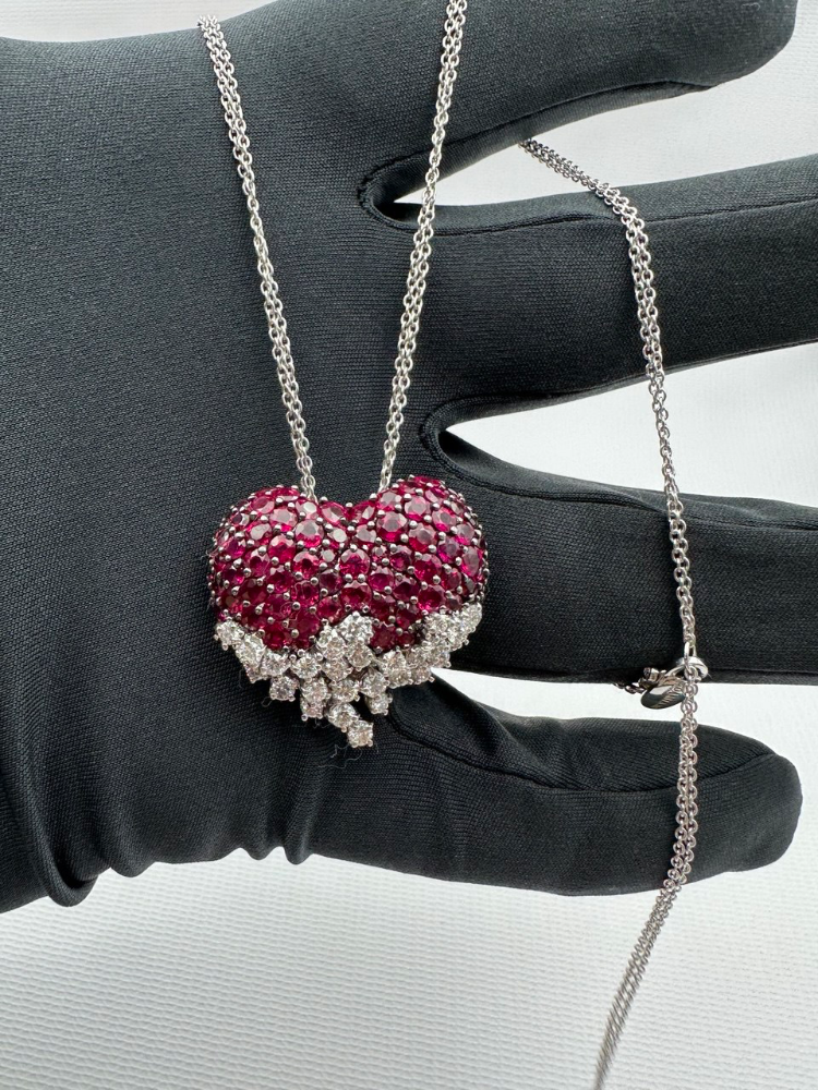 Серьги Damiani Sophia Loren Комплект с бриллиантами и рубинами