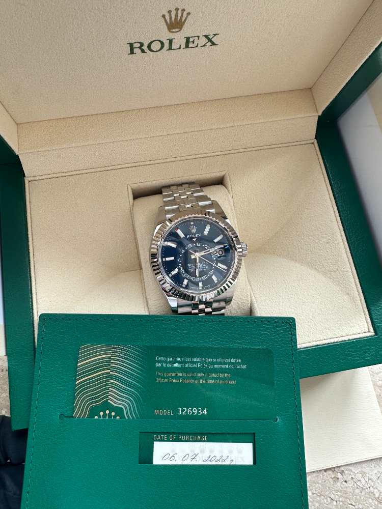 Часы Rolex Sky-Dweller 42mm Steel and White Gold 326934-0004