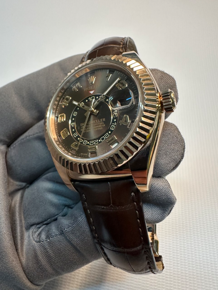 Часы Rolex Sky-Dweller 42mm Everose Gold 326135 Chocolate