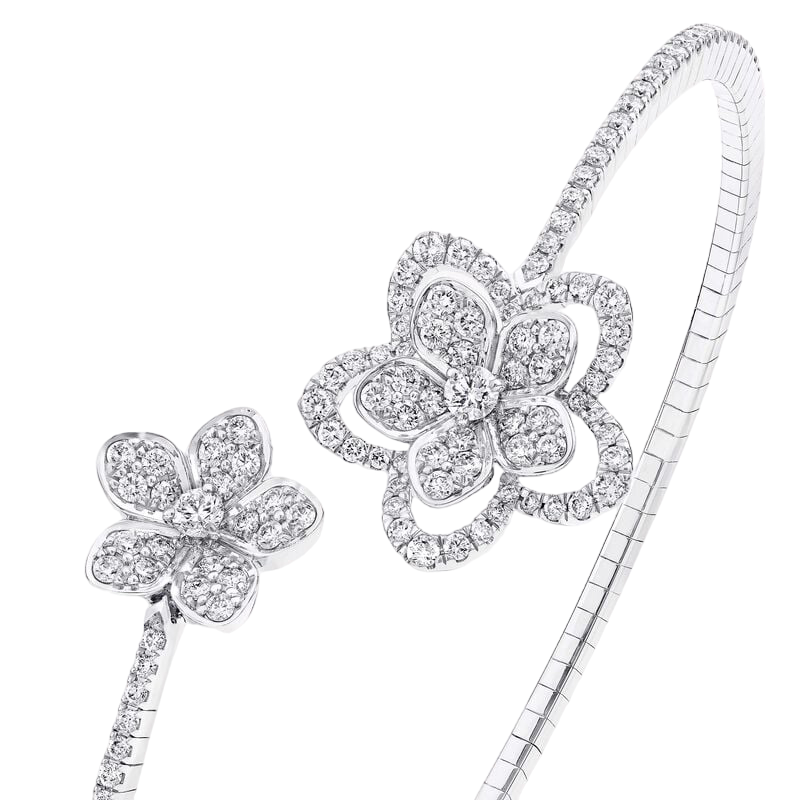 Браслет Graff Wild Flower Twist Diamond Bangle RGB514