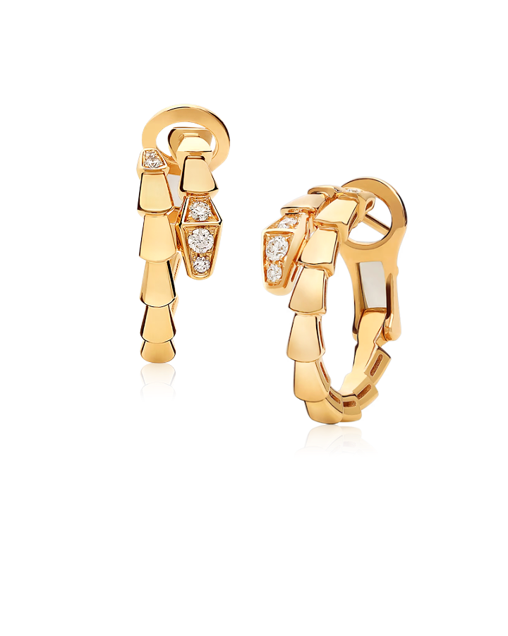 Серьги BVLGARI SERPENTI EARRINGS YELLOW GOLD 360444