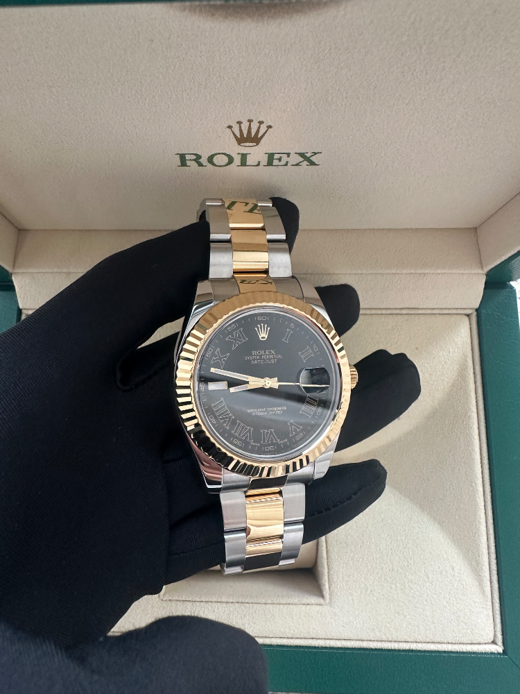 Часы Rolex Datejust II 41mm Steel and Yellow Gold 116333 bkro