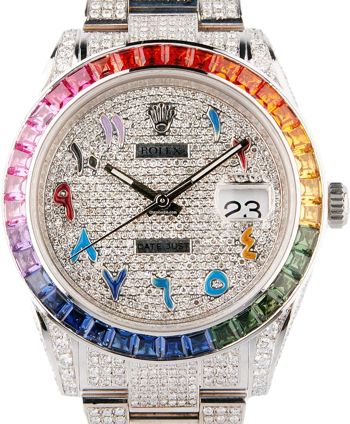 Часы Rolex DATEJUST41 мм Rainbow