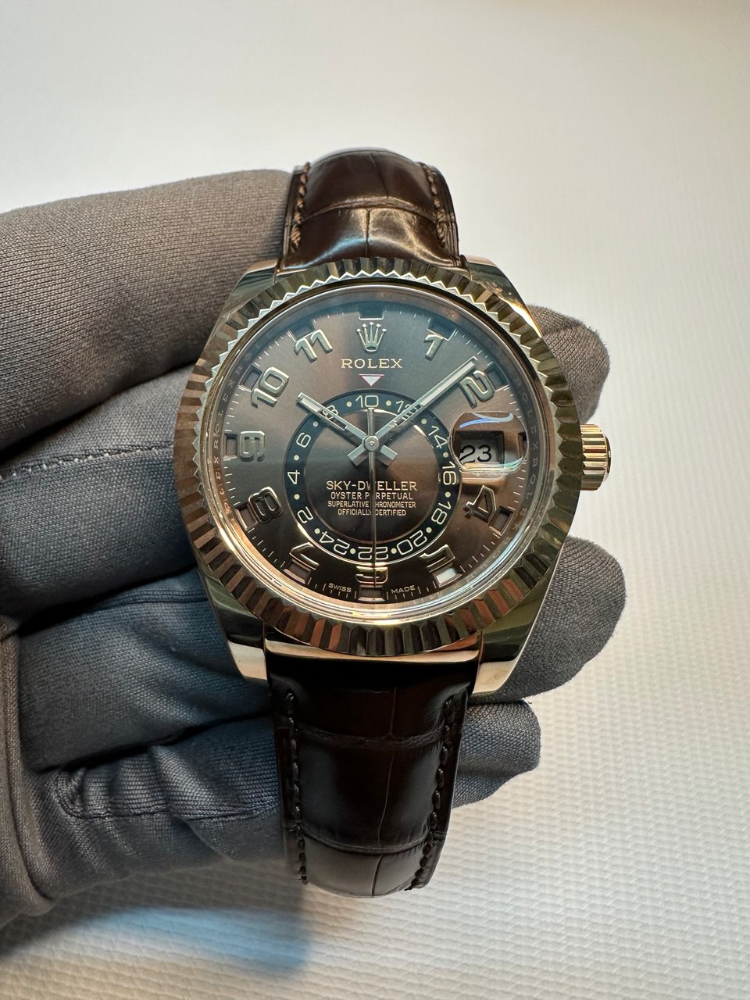 Часы Rolex Sky-Dweller 42mm Everose Gold 326135 Chocolate