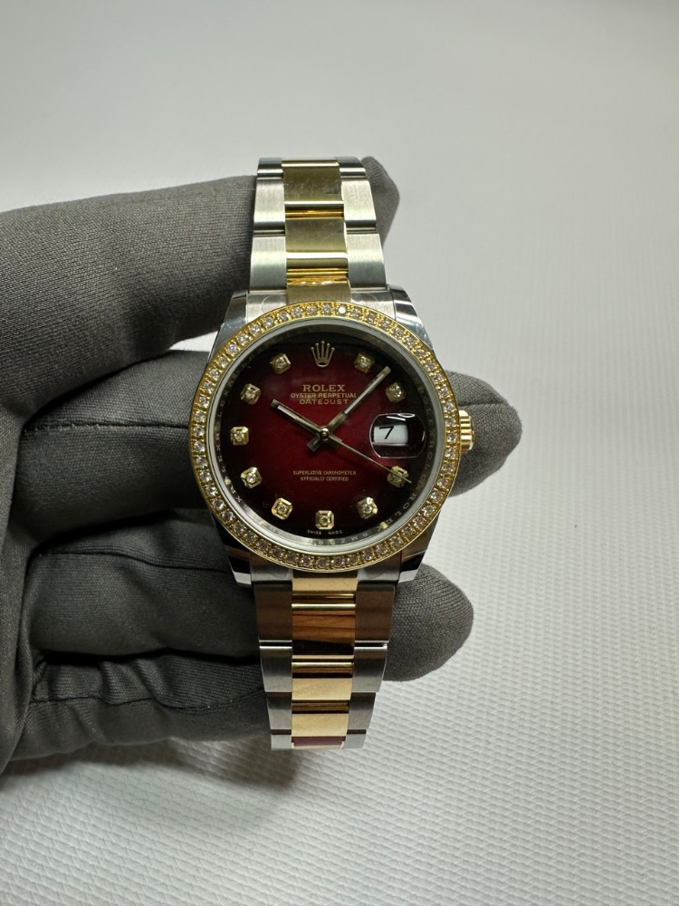 Часы Rolex Datejust 36mm Steel and Yellow Gold 126203 Тюнинг.
