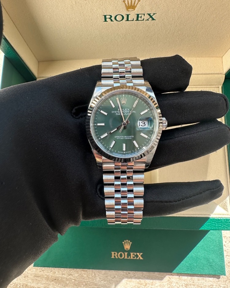 Часы Rolex Datejust 36mm Steel and White Gold 126234-0051