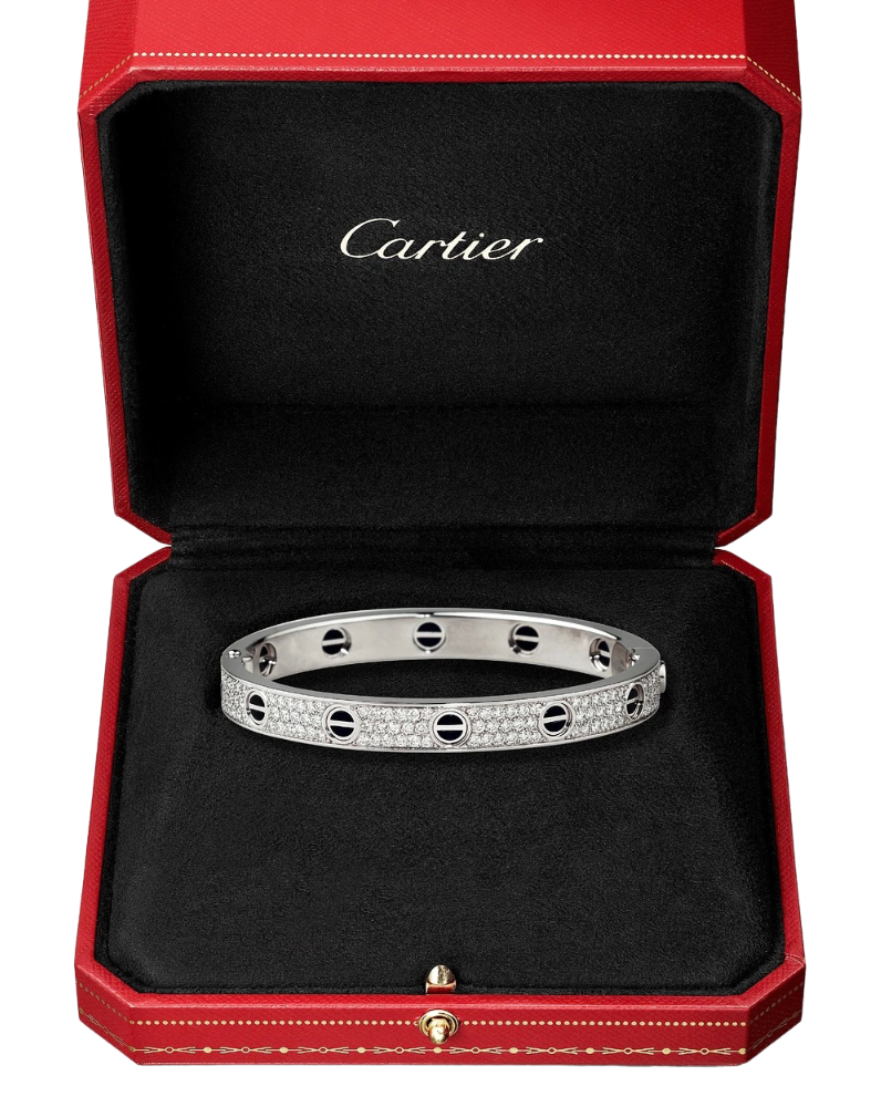 Браслет Cartier LOVE BRACELET DIAMOND-PAVED CERAMIC N6032417