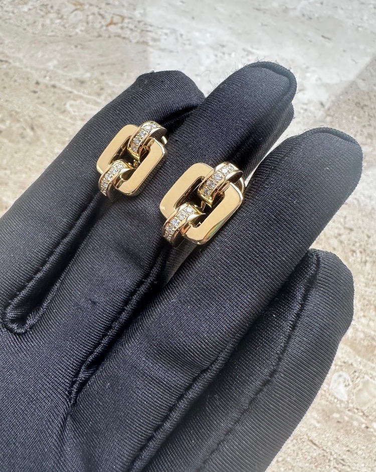 Серьги Chopard Les Chaines Yellow Gold