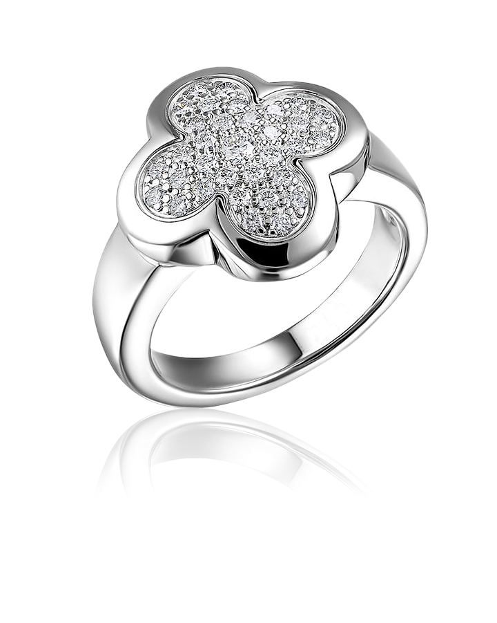 Кольцо Van Cleef & Arpels  Diamond Pure Alhambra