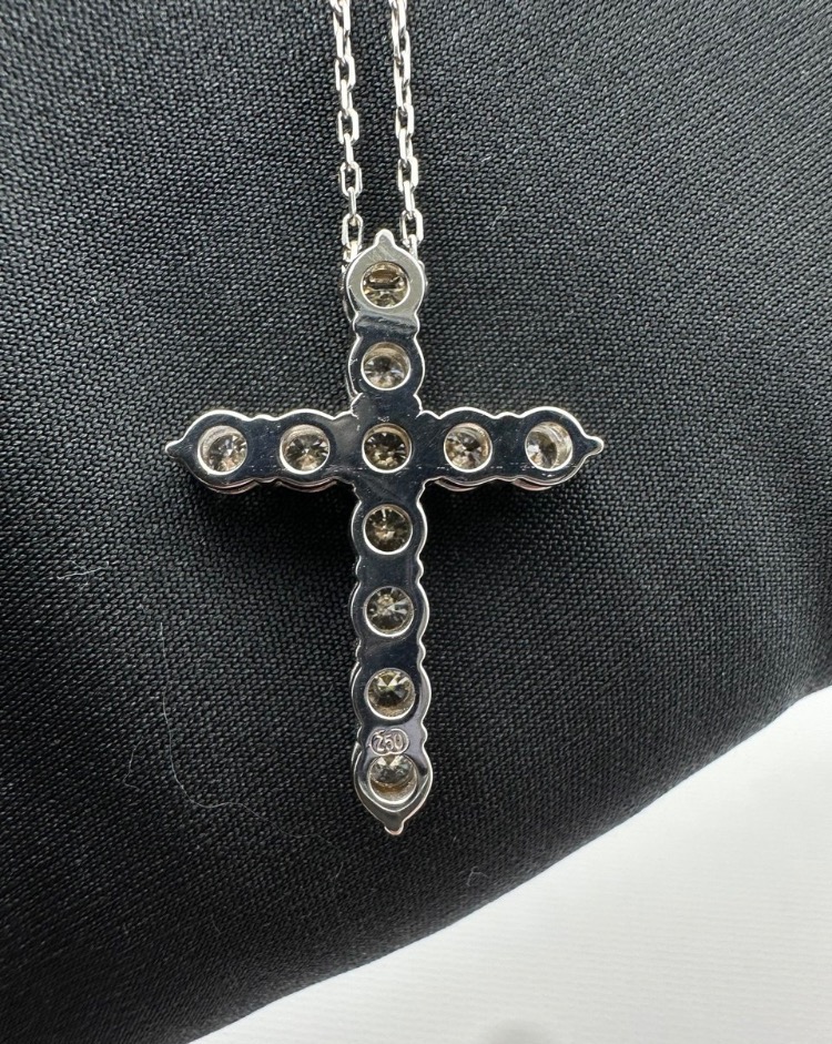 Подвеска RALFDIAMONDS Крест с бриллиантами 2.06 карата