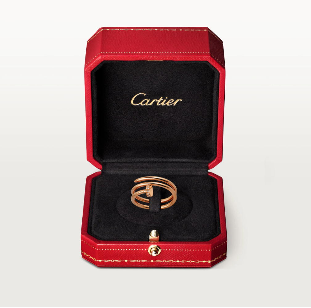 Кольцо Cartier JUSTE UN CLOU RING DOUBLE DIAMONDS CRB4210856