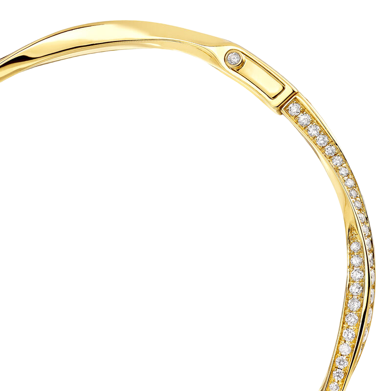 Браслет Graff Spiral Pavé Diamond Bangle