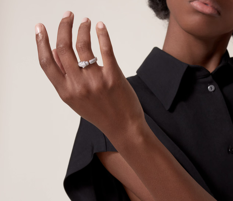 Кольцо Cartier PANTHÈRE DE RING SMALL MODEL PAVED N4765656