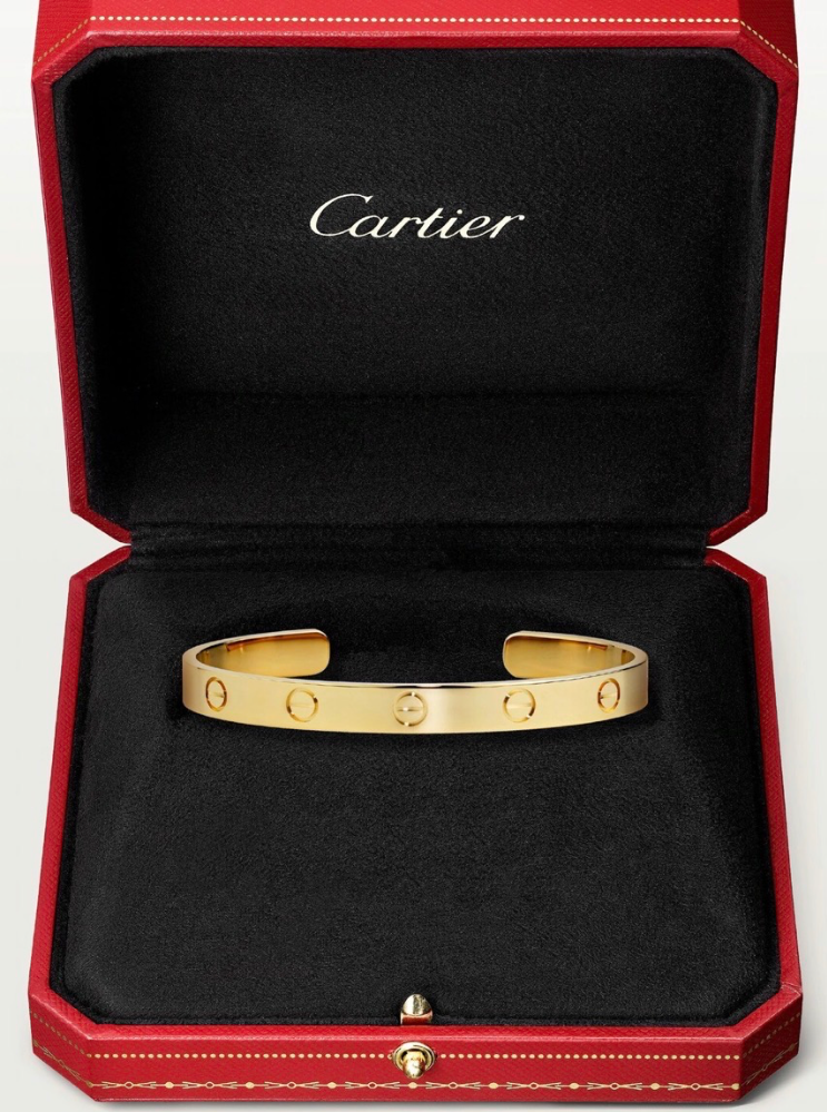 Браслет Cartier Love желтое золото