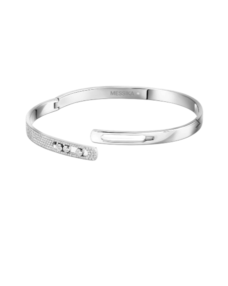 Браслет Messika -БЭНГЛ MOVE NOA PM (МАЛАЯ МОДЕЛЬ) С БРИЛЛИАНТОВЫМ ПАВЕ 10093-WG