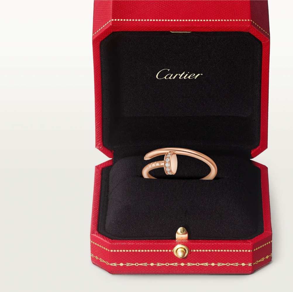 Кольцо Cartier JUSTE UN CLOU RING SMALL MODEL DIAMONDS B4244853
