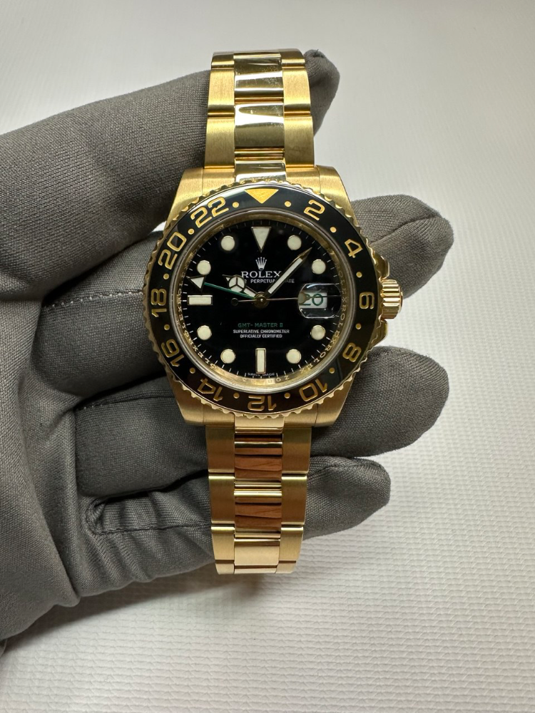 Часы Rolex GMT-MASTER II 40MM YELLOW GOLD 116718LN-0001