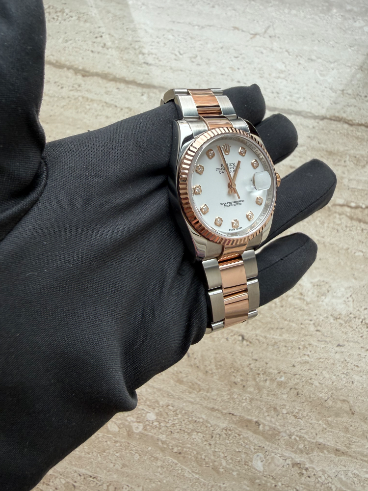 Часы Rolex DATEJUST 36 MM STEEL AND EVEROSE GOLD 116231