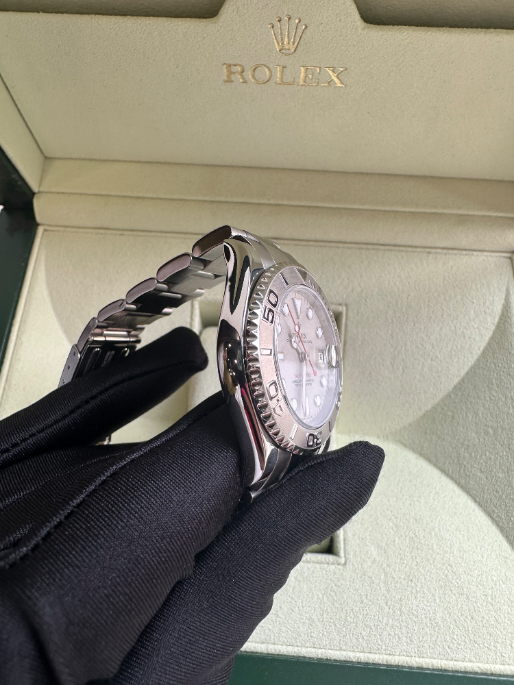 Часы Rolex Yacht-Master 35 mm platinum and stell 168622