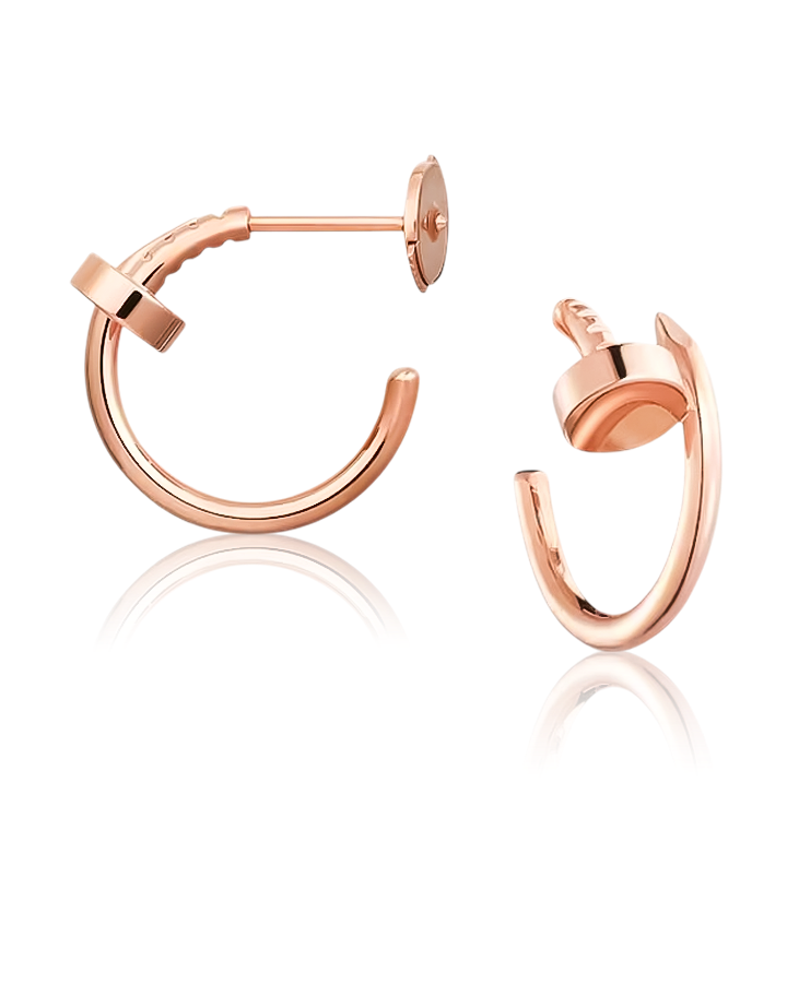 Серьги Cartier JUSTE UN CLOU HOOP EARRINGS SMALL MODEL B8301234