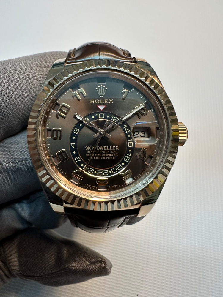 Часы Rolex Sky-Dweller 42mm Everose Gold 326135 Chocolate