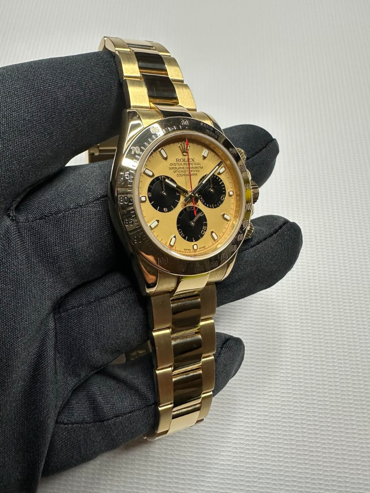 Часы Rolex Cosmograph Daytona 40mm Yellow Gold 116528-Gold&Black