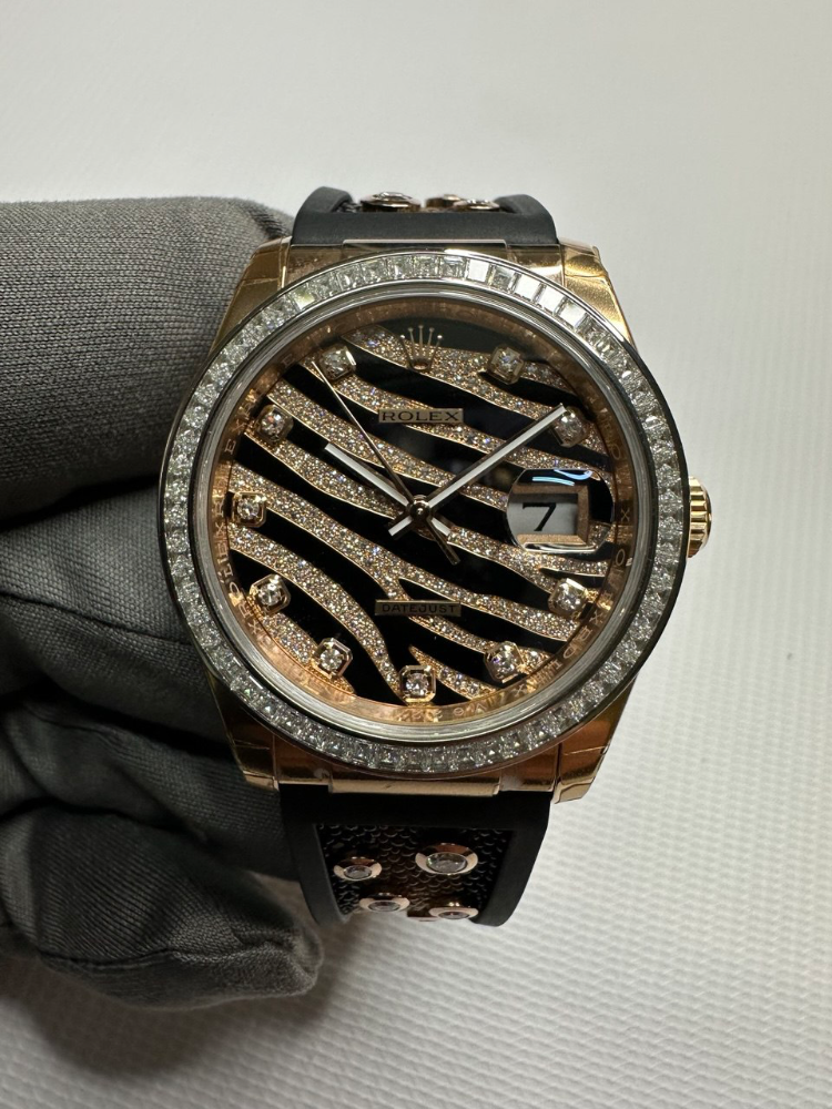 Часы Rolex Datejust 36mm Everose Gold 116185BBR