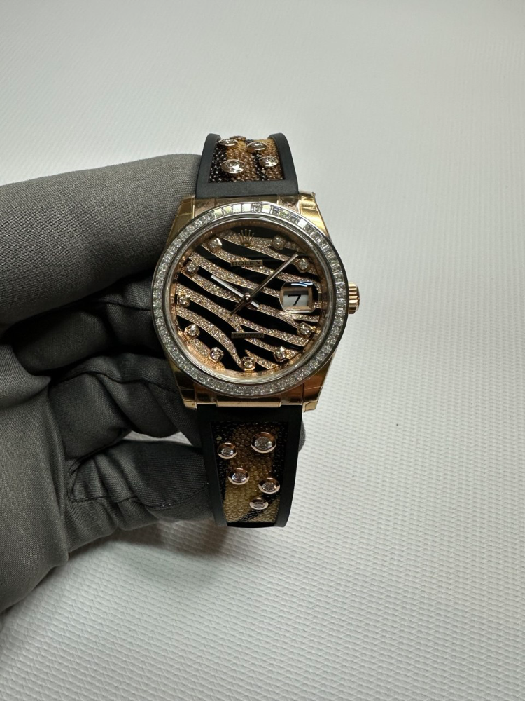 Часы Rolex Datejust 36mm Everose Gold 116185BBR