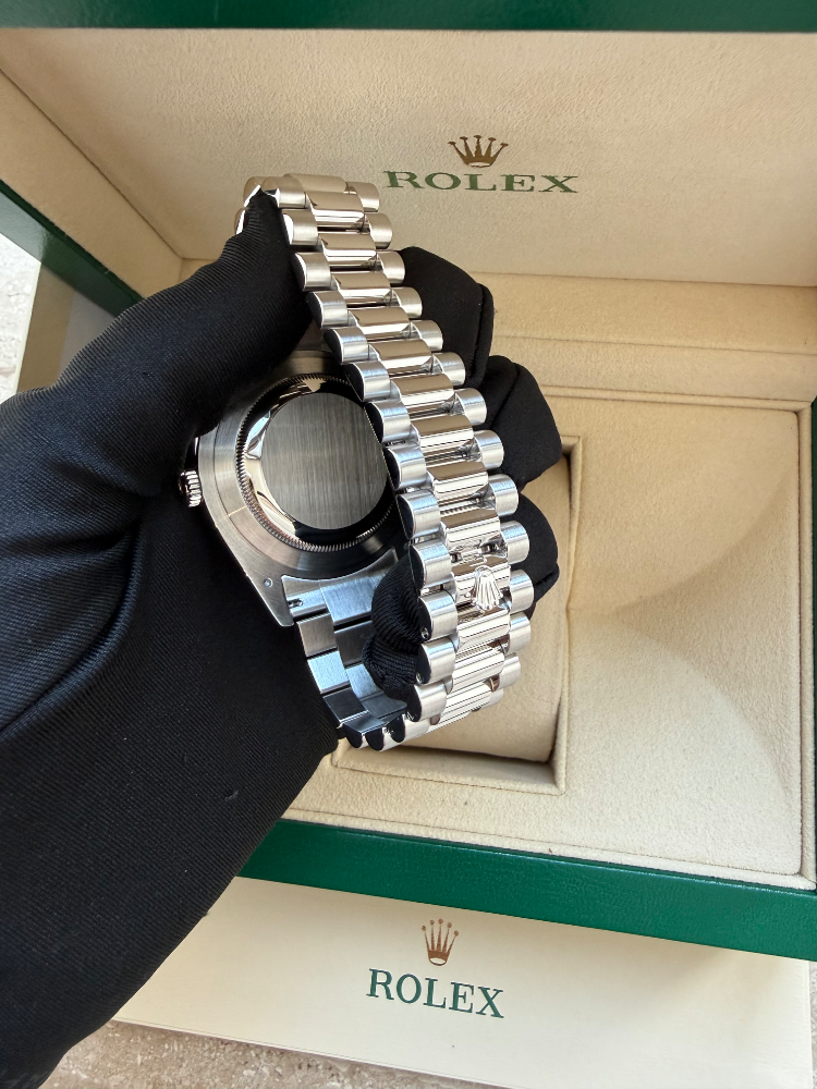 Часы Rolex DAY-DATE II PLATINUM ICE BLUE ARABIC 218206 ibcrp