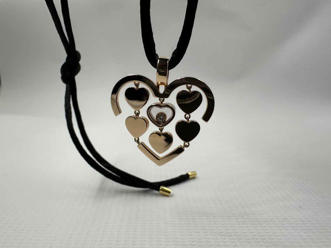 Подвеска Chopard Happy Amore Rose Gold Diamond Pendant 797219-5001