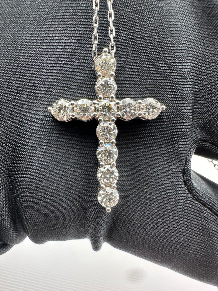 Подвеска RALFDIAMONDS Крест с бриллиантами 2.06 карата