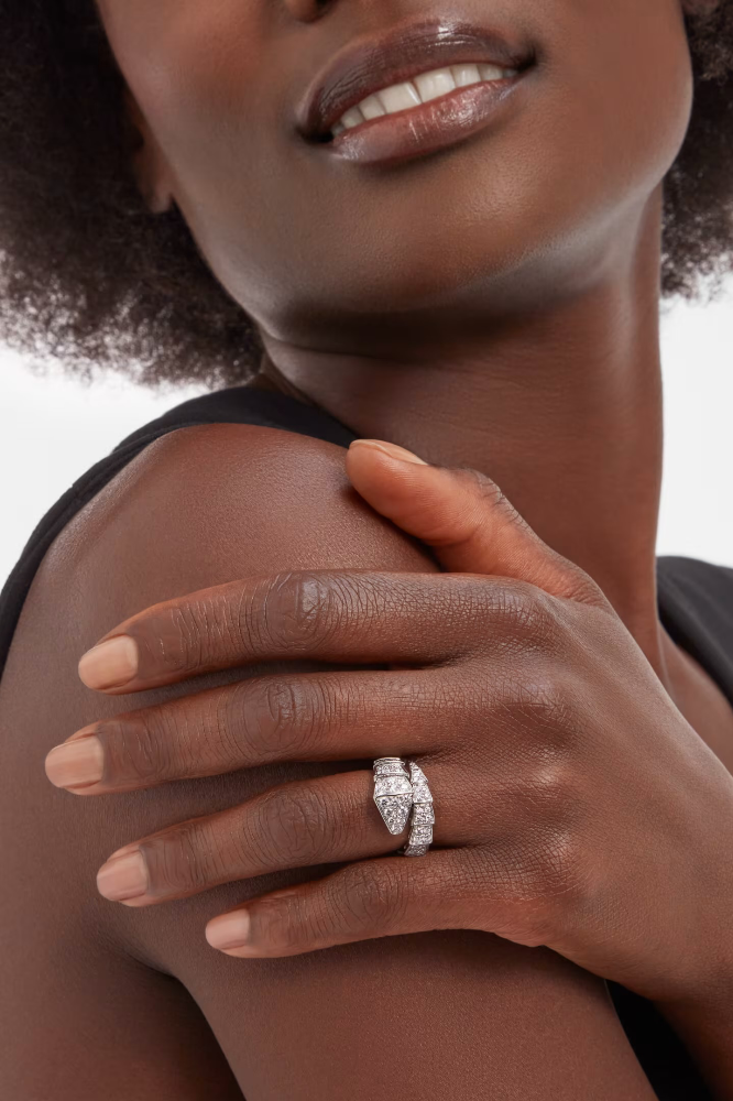 Кольцо BVLGARI Serpenti Viper Ring 345223